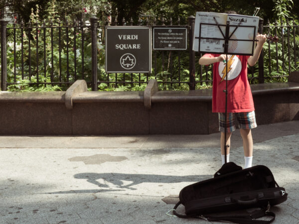 Verdi Square, NYC, New York City - seen by streb
