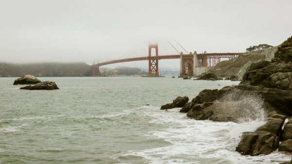 Baker Beach, Golden Gate Bridge, San Francisco, California, USA - seen by streb