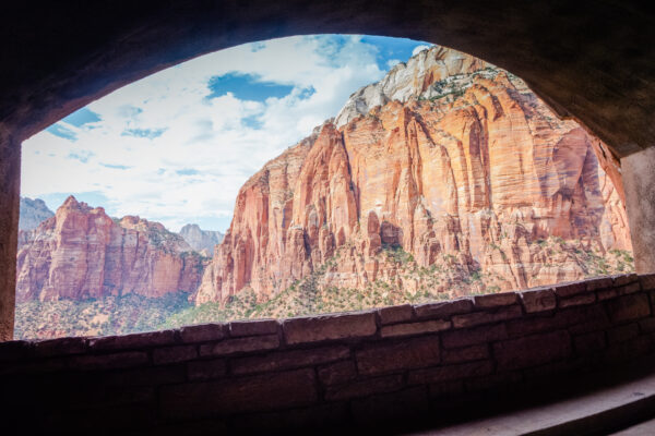 Zion Mount Carmel Highway, Tunnel, Zion National Park, Utah, USA - seen by streb