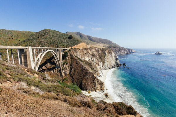 Bixby Creek Bridge, Big Sur, Highway Nr. 1, California, USA - seen by streb