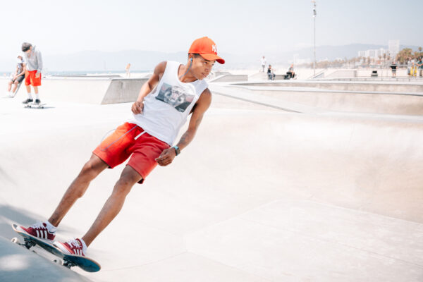 Venice Beach Skatepark, Los Angeles, California, USA - seen by streb