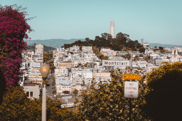 Lombard Street, View to the Coit Tower, San Francisco - seen by streb